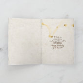 友人ひまわりの誕生日 カード (内部)