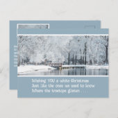 友人へのクリスマスポストカード(パーソナライズ) ポストカード (正面/裏面)