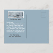 友人へのクリスマスポストカード(パーソナライズ) ポストカード (裏面)