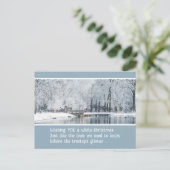 友人へのクリスマスポストカード(パーソナライズ) ポストカード (スタンド正面)