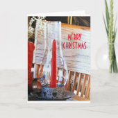 友人へのクリスマス応援 カード (正面)