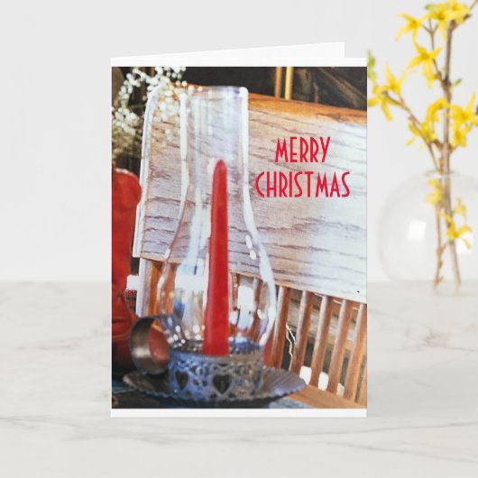 友人へのクリスマス応援 カード (黄色い花)