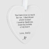 友人へのパーソナライズされた贈り物 オーナメント (正面)