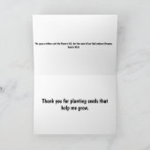 友人への挨拶 カード (内部)