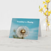 友人への挨拶 カード (黄色い花)