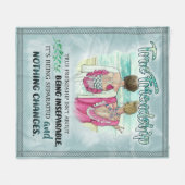 友人への最高の贈り |友最高のだちギフト フリースブランケット (正面(横))