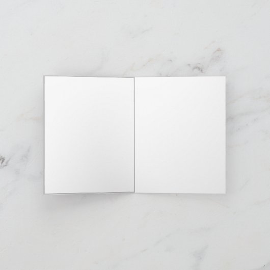 友人への歌の挨拶状 カード (内部)