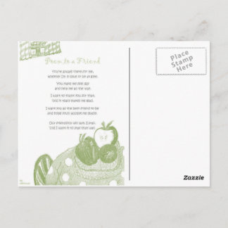 友人への詩 ポストカード