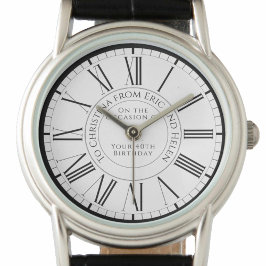 友人への贈り物の誕生日時計 腕時計