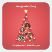 友人や家族に スクエアシール (正面)