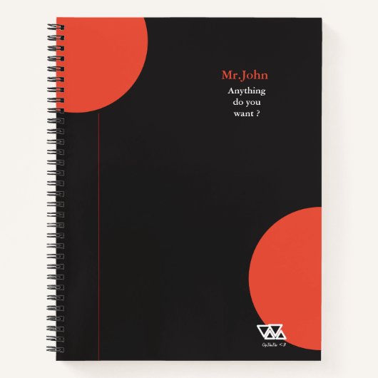 友人や家族への贈り物が欲しいもの ノートブック (正面)