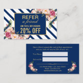 友人を参照する | クラシーフローラネイビーブルーストライプズ 紹介カード (正面/裏面)