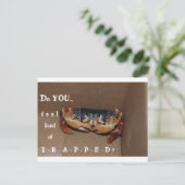 友人を応援するためのおもしろカード... ポストカード (スタンド正面)