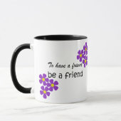 "友人を持つために、友人"の-友情の引用文があって下さい マグカップ (左)