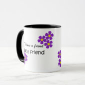 "友人を持つために、友人"の-友情の引用文があって下さい マグカップ (正面左)