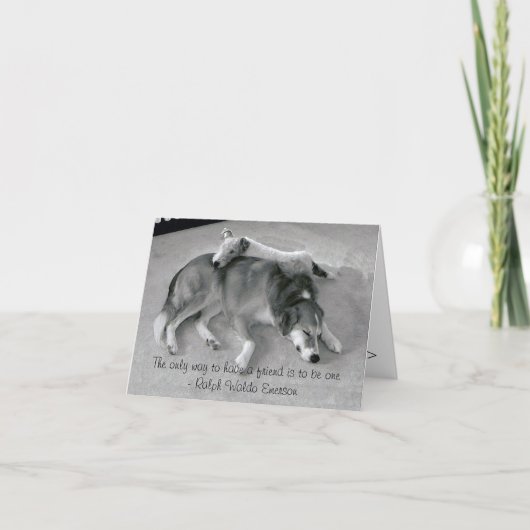 友人を持つ唯一の方法は友人であることです カード (正面)