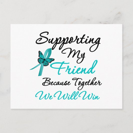 友人を支える卵巣がん ポストカード (正面)