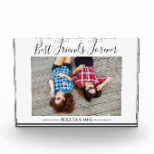 友人を最高の永遠にスクリパーソナライズされたプト フォトブロック (正面)