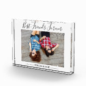 友人を最高の永遠にスクリパーソナライズされたプト フォトブロック (右)