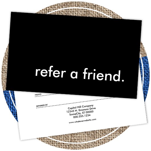 友人を紹介する 紹介カード