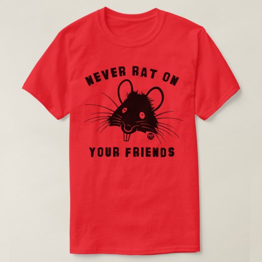友人を裏切る Tシャツ (デザイン正面)
