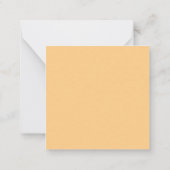 友人オレンジ語の会話ハートバレンタインデー ノートカード (裏面)