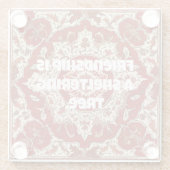 友人カスタムペルシャのタイルの記念品 ガラスコースター (裏面)