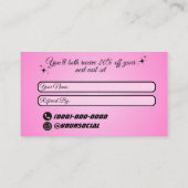 友人カードを参照 名刺 (裏面)