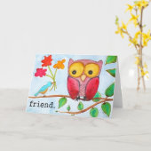 友人カード カード (黄色い花)