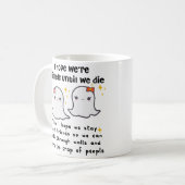 友人ギフトが死ぬまで友達最高のだと思う コーヒーマグカップ (正面左)