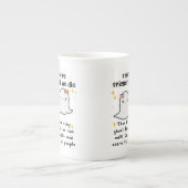 友人ギフトが死ぬまで友達最高のだと思う ボーンチャイナマグカップ (正面)