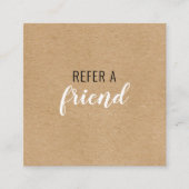 友人クラフトを参照素朴する 紹介カード (正面)