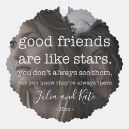 友人クリスマスプレゼントラベル オーナメントカード