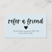 友人サロン紹介カードを参照 名刺 (正面)