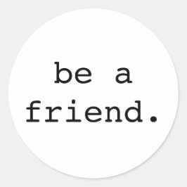 友人シールである ラウンドシール