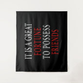 友人タペストリーを持っている タペストリー (正面)