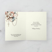 友人ハッピーバースデーフローラ宗教 サンキューカード (内部)