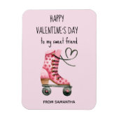 友人パーソナライズされたのバレンタインデーの柔軟性 マグネット (縦)