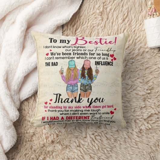 友人パーソナライズされたの贈り物を欲し最高のく願う クッション