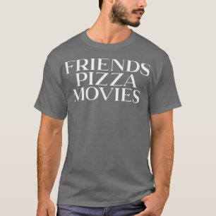友人ピザ映画ガールズナイト Tシャツ