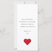 友人フラットカードにバレンタインの幸せ (裏面)