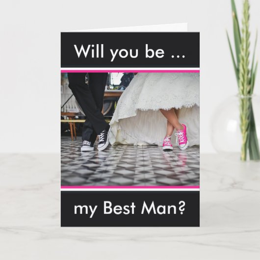 友人代表にしてくれない？（結婚式招待状) 招待状 (正面)