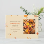 友人写真感謝祭招待状 招待状 (スタンド正面)