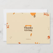 友人写真感謝祭招待状 招待状 (裏面)