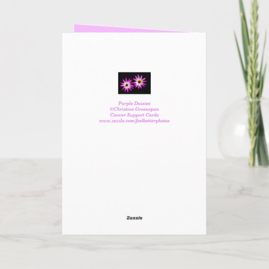 友人勇気付けられるがん/重病 カード (裏面)