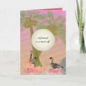 友人友情のためのバレンタイン、常の友人 シーズンカード (正面)