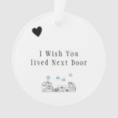 友人友情ギフト記念ギフトドアへのギフト オーナメント (正面)