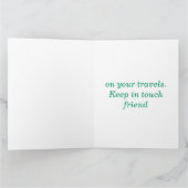 友人向けの福の引き回し – ビッググリーティングカード カード (内部)