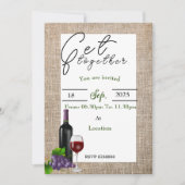 友人懇親会 招待状 (正面)