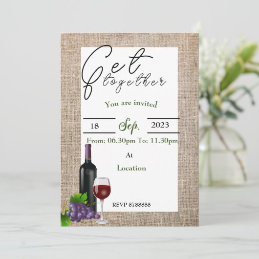 友人懇親会 招待状 (スタンド正面)